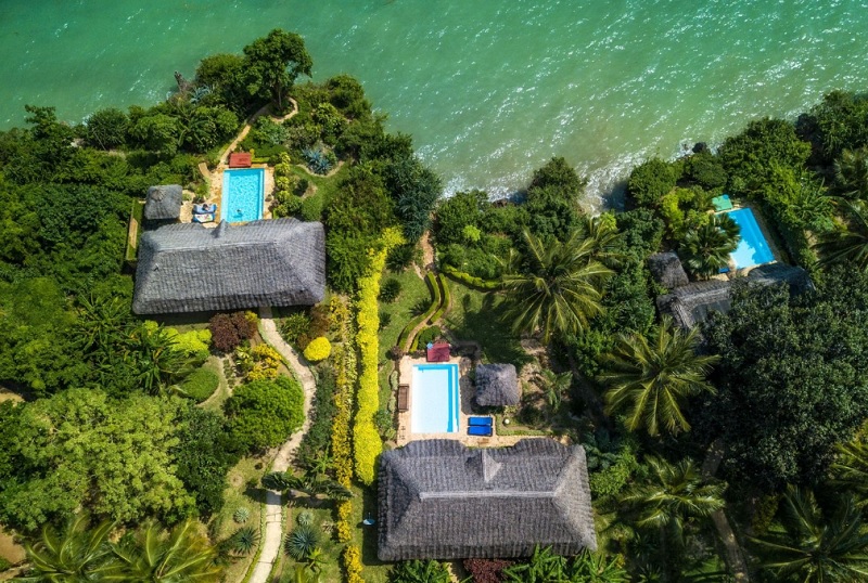 Vista aérea Zanzi Resort