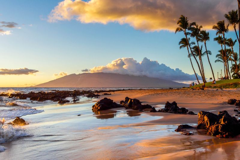 Playa de Maui en Hawaii
