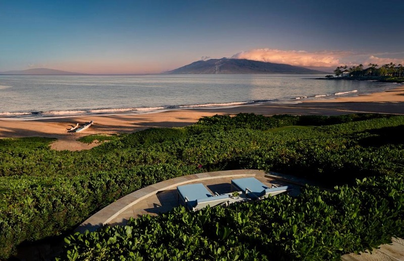 Terraza con vistas del Four Seasons Maui
