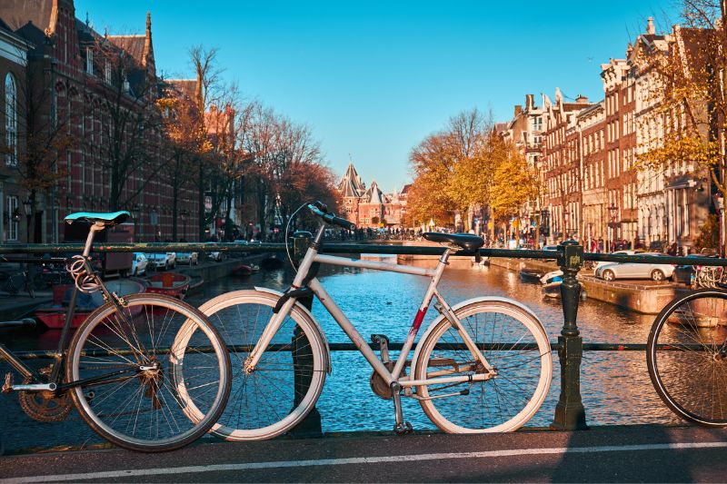 Bicicletas en Ámsterdam
