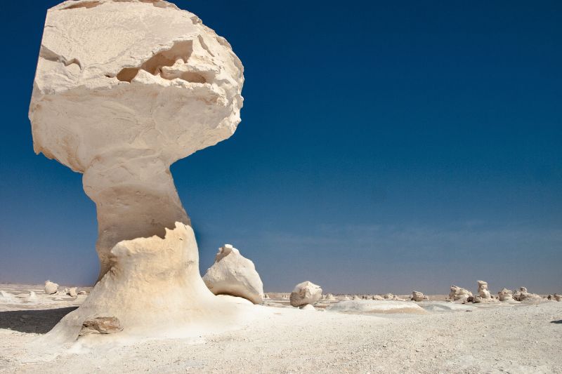 Desierto blanco en Egipto

